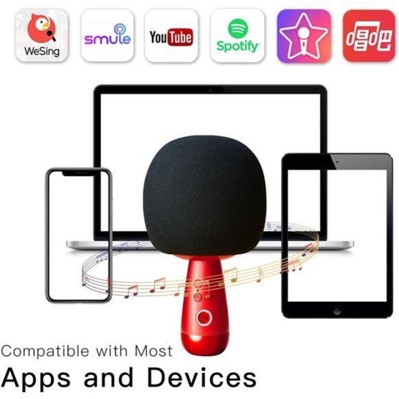 Karaoke Speaker Microphone Wireless Bluetooth TWS Microphones&Speaker 2 in1 - Picture 2 of 6